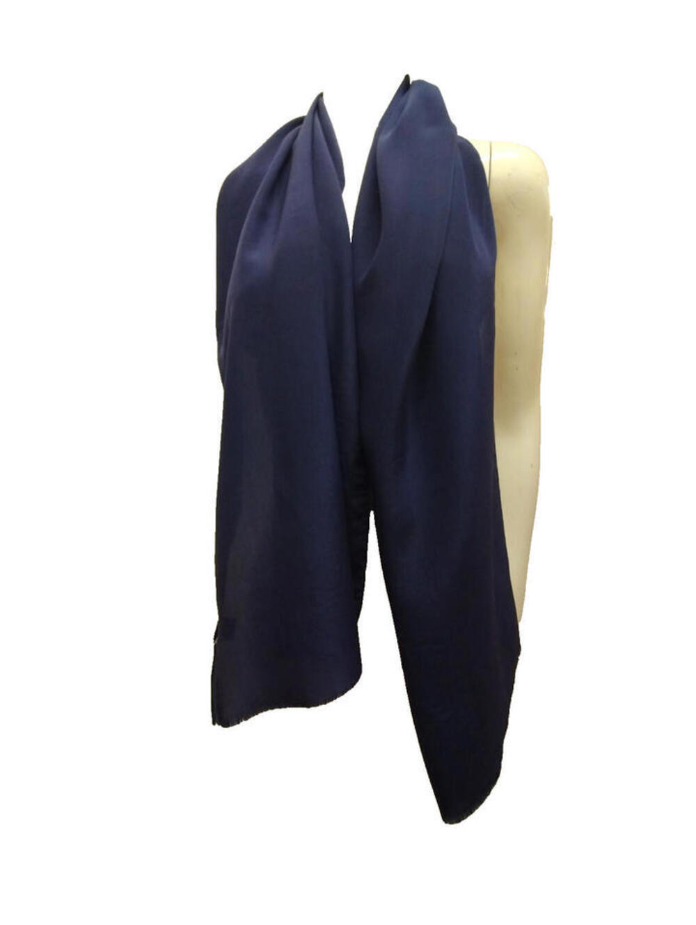 Pure SIlk Scarf Royal Blue MADE IN FRANCE PURE SILK MENSWEAR EVENING WEAR DANDY